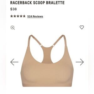SKIMS bralette xs beige